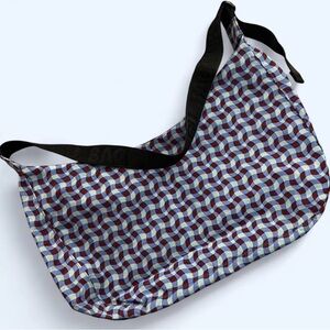 BAGGU Wavy Gingham Large Crescent